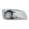 UP42749-Fog Light Cover With 17 Amber LED Hi/Lo Watermelon Light & Visor For 2007-17 KW T660- Passenger -Clear Lens
