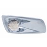 UP42759-Fog Light Cover With 19 LED Watermelon Light & Visor For 2007-17 KW T660 (Passenger) - Amber LED/ Clear Lens