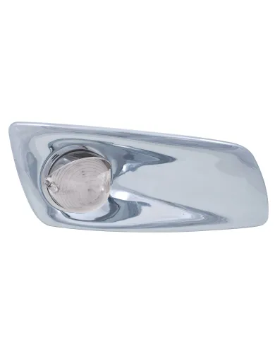 UP42761-Fog Light Cover With 19 LED Beehive Light & Visor For 2007-17 KW T660 (Passenger) - Amber LED/ Clear Lens