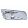 UP42763-Fog Light Cover With 19 LED Reflector Light & Visor For 2007-17 KW T660 (Passenger) - Amber LED/ Clear Lens
