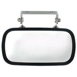 UP43001-Rectangular 430 Stainless Steel Over Door Convex Mirror With Mounting Bracket