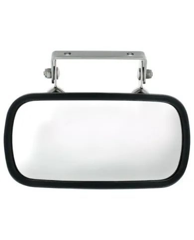 UP43001-Rectangular 430 Stainless Steel Over Door Convex Mirror With Mounting Bracket