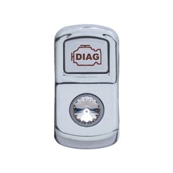 UP45068-"Diagnostic" Rocker Switch Cover With Clear Crystal