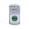 UP45069-"Diagnostic" Rocker Switch Cover With Green Crystal