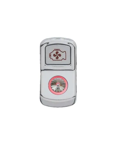 UP45081B-"Engine Fan" Rocker Switch Cover - Indented (Bulk)