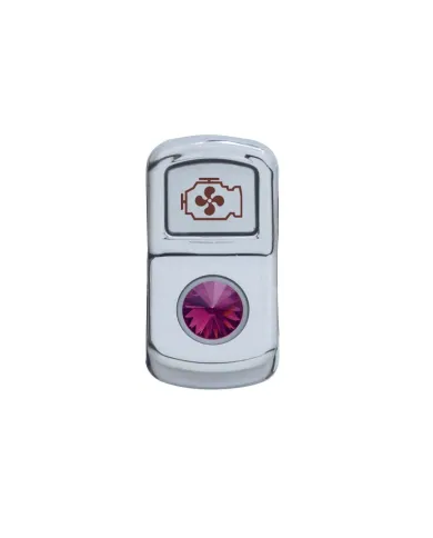 UP45086-"Engine Fan" Rocker Switch Cover With Purple Crystal