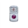 UP45086-"Engine Fan" Rocker Switch Cover With Purple Crystal