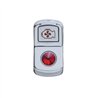 UP45087-"Engine Fan" Rocker Switch Cover With Red Crystal