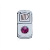 UP45134-"Headlight" Rocker Switch Cover With Purple Crystal