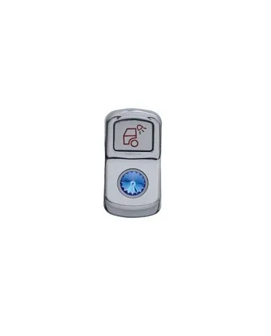 UP45139-"Load Light" Rocker Switch Cover With Blue Crystal