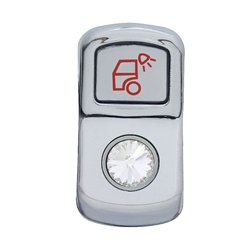 UP45140-"Load Light" Rocker Switch Cover With Clear Crystal