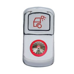 UP45140-"Load Light" Rocker Switch Cover With Clear Crystal