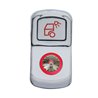 UP45140-"Load Light" Rocker Switch Cover With Clear Crystal