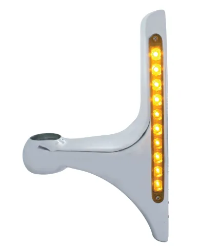 UP30457-LED Headlight Bracket - 10 Amber LED/Amber Lens (Pair)