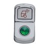 UP45141-"Load Light" Rocker Switch Cover With Green Crystal