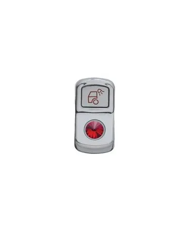 UP45143-"Load Light" Rocker Switch Cover With Red Crystal