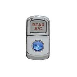 UP45171-"Rear A/C" Rocker Switch Cover With Blue Crystal