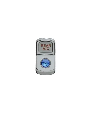 UP45171-"Rear A/C" Rocker Switch Cover With Blue Crystal