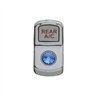 UP45171-"Rear A/C" Rocker Switch Cover With Blue Crystal