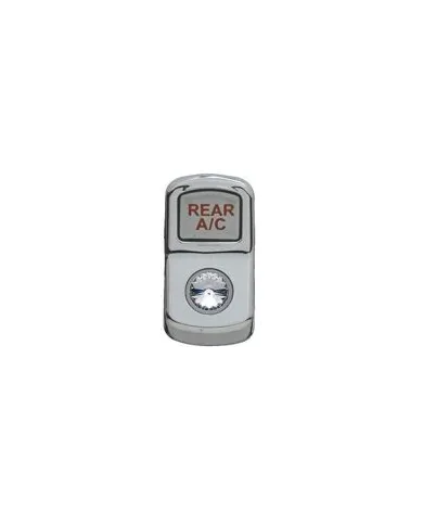 UP45172-"Rear A/C" Rocker Switch Cover With Clear Crystal