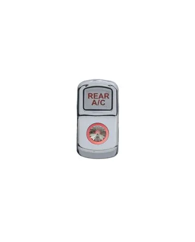 UP45172-"Rear A/C" Rocker Switch Cover With Clear Crystal