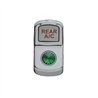 UP45173-"Rear A/C" Rocker Switch Cover With Green Crystal