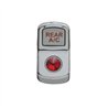 UP45175-"Rear A/C" Rocker Switch Cover With Red Crystal