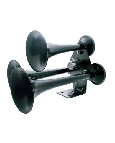 UP46127-Black 3 Trumpets Train Horn