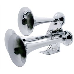 UP46129-Chrome 3 Trumpets Train Horn