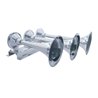 UP46145-3 Trumpets Horizontal Chrome Train Horn - Left
