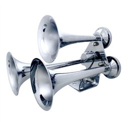 UP46151-3 Trumpets "Competition Series" Chrome Train Horn