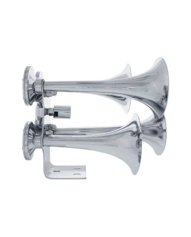 UP46152-4 Trumpets Air Powered Chrome Train Horn - Competition Series