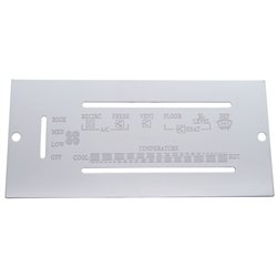 UP47989-1987-1995 Peterbilt Stainless A/C Control Plate