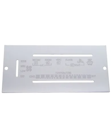 UP47989-1987-1995 Peterbilt Stainless A/C Control Plate