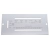 UP47989-1987-1995 Peterbilt Stainless A/C Control Plate