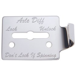 UP48008-Stainless Steel Switch Guard Plate For Peterbilt 359 - Axle Differential