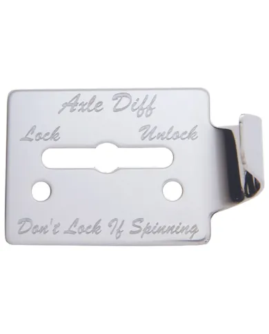 UP48008-Stainless Steel Switch Guard Plate For Peterbilt 359 - Axle Differential