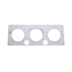 UP48155-International A/C Heater Plate - 2 Button Openings