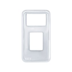 UP48157-Stainless Steel Small Paddle Switch Trim for International