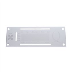 UP48201-Kenworth Stainless A/C Control Plate