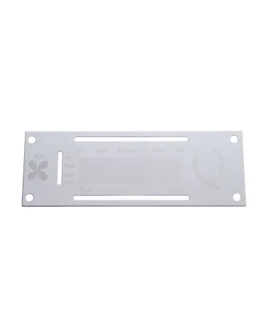 UP48201-Kenworth Stainless A/C Control Plate