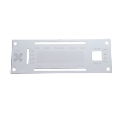 UP48202-Kenworth Stainless A/C Control Plate With Opening