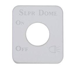 UP48280-Stainless Steel Switch Name Plate For Kenworth - Sleeper Dome