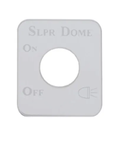UP48280-Stainless Steel Switch Name Plate For Kenworth - Sleeper Dome