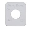 UP48280-Stainless Steel Switch Name Plate For Kenworth - Sleeper Dome