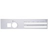 UP48302-Stainless A/C Control Plate With Recirculate Opening For Freightliner