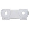 UP48424-Stainless Steel Switch Name Plate For Peterbilt - Dimmer & Wiper