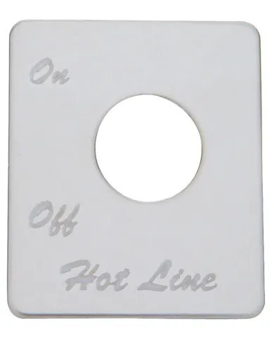 UP48438-Stainless Steel Switch Name Plate For Peterbilt - Fuel Hot Line