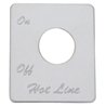 UP48438-Stainless Steel Switch Name Plate For Peterbilt - Fuel Hot Line