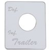 UP48469-Stainless Steel Switch Name Plate For Peterbilt - Trailer Air Suspension